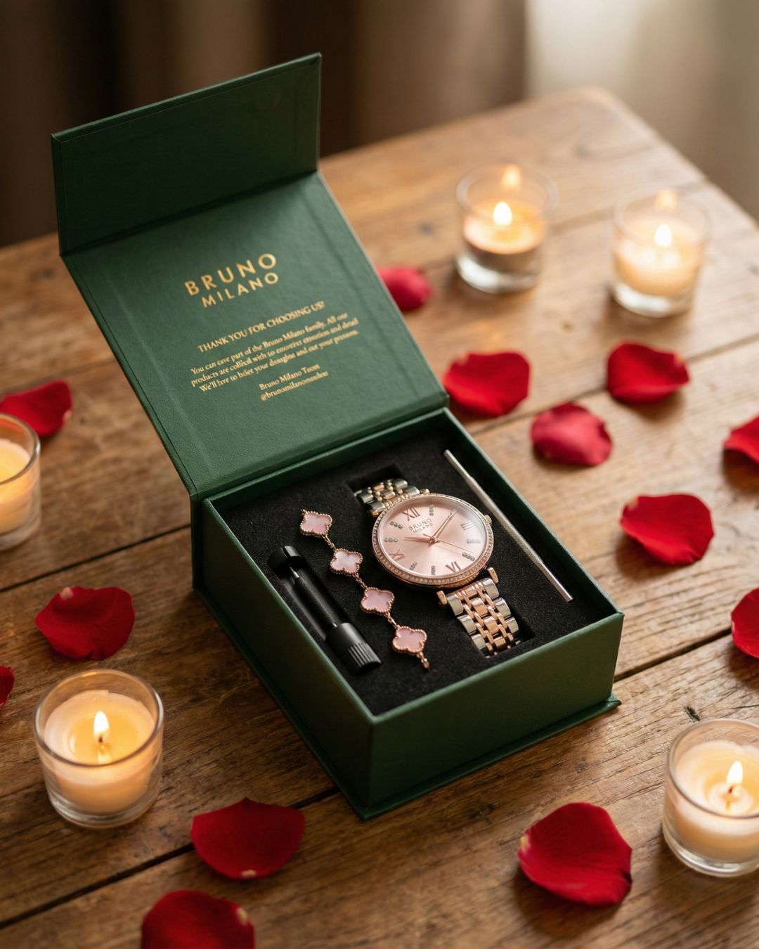 LIMITED EDITION - Ambrosiana Chic con Braccialetto - Perla Rosa