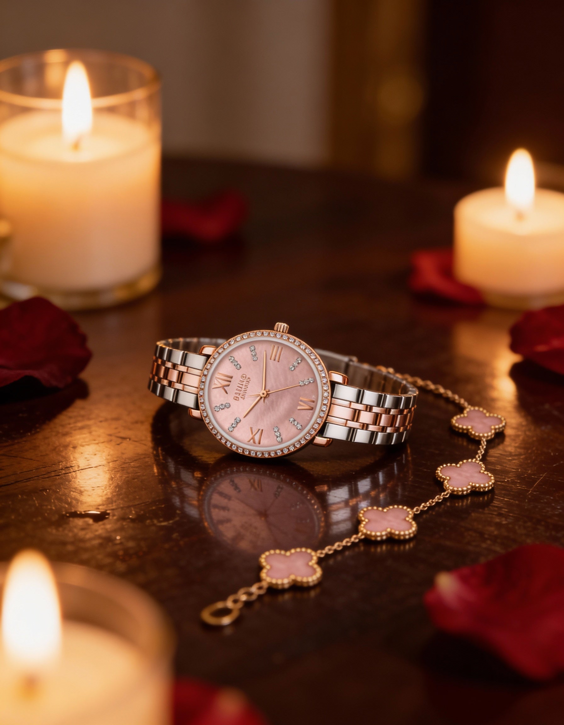 LIMITED EDITION - Ambrosiana Chic con Braccialetto - Perla Rosa