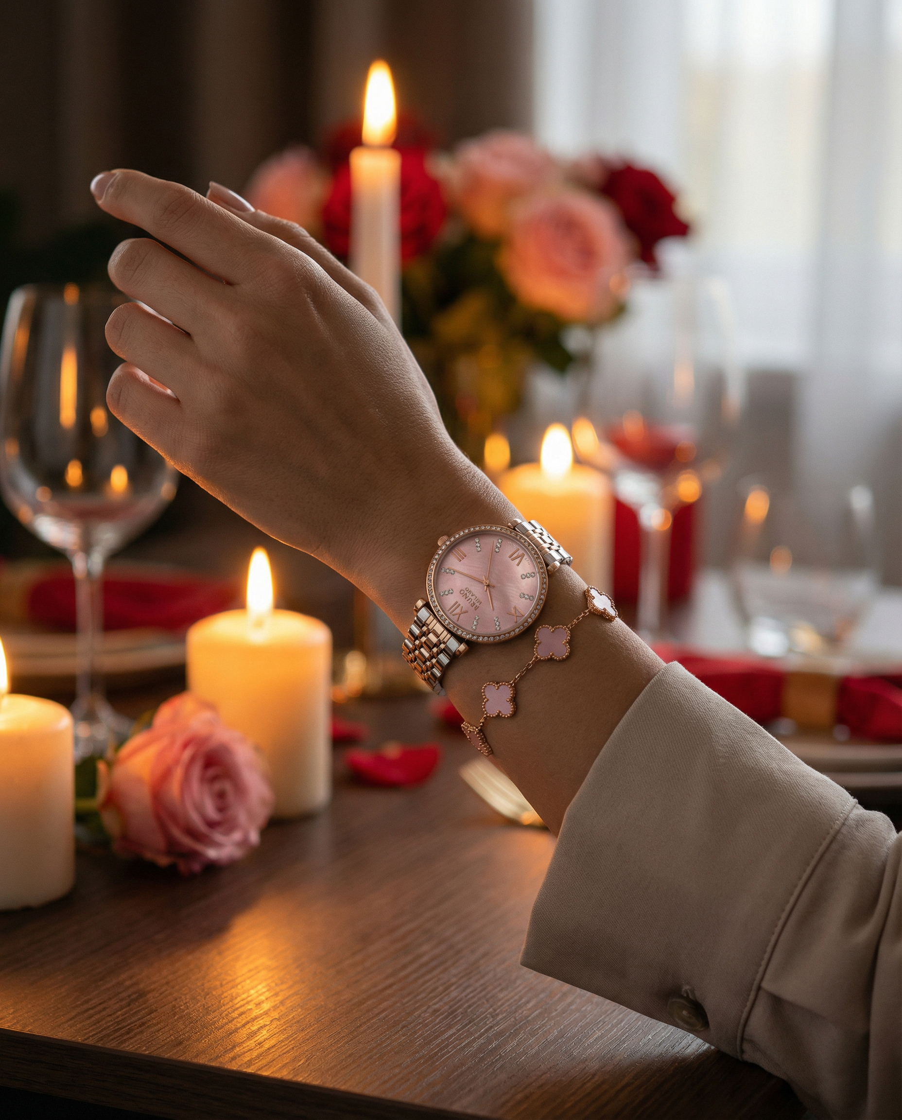 LIMITED EDITION - Ambrosiana Chic con Braccialetto - Perla Rosa