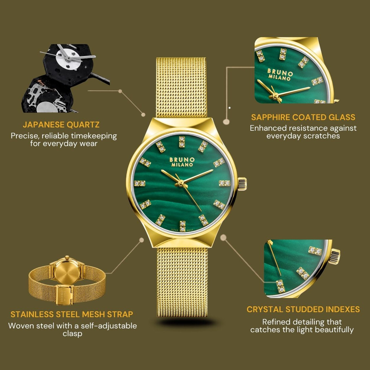 Lombardy Luxe - Oro Verde