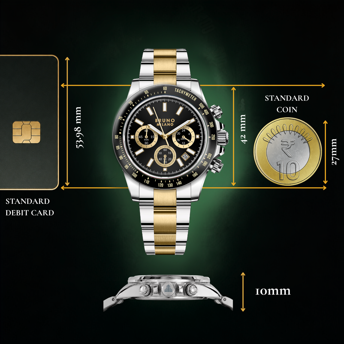 Doppio Chrono - Nero Oro