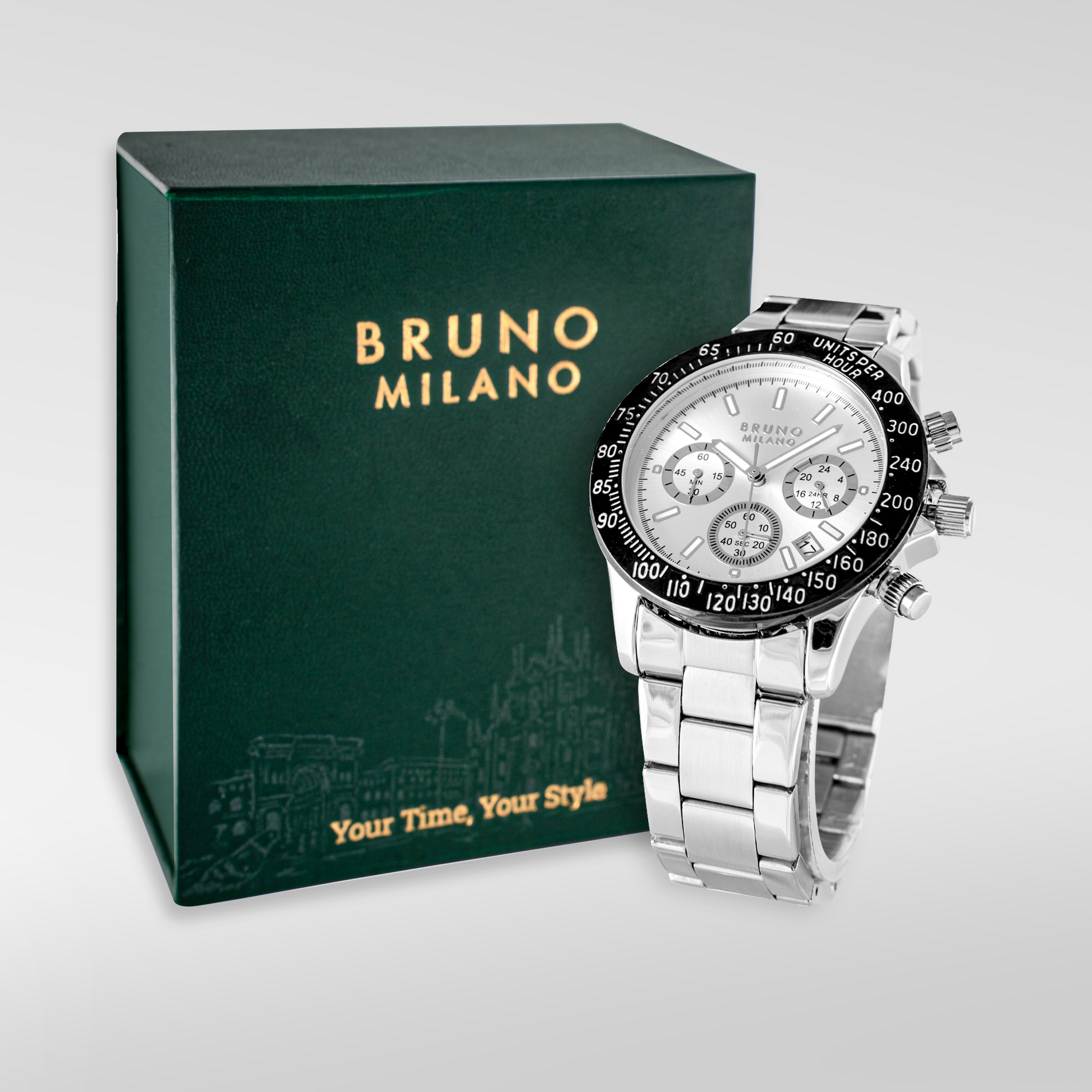 Brera Chrono - Nero Argento