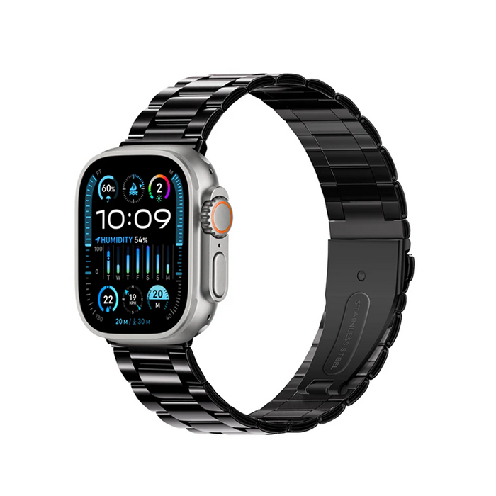 Three Link Apple Strap - Black