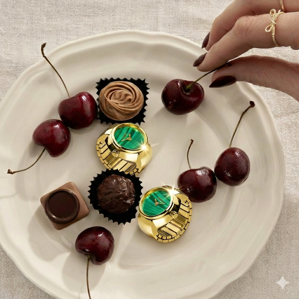 BRUNO MILANO Ring Watch for Women and Girls | Stretchable adjustable band | Stainless Steel | Jewellery Accessories