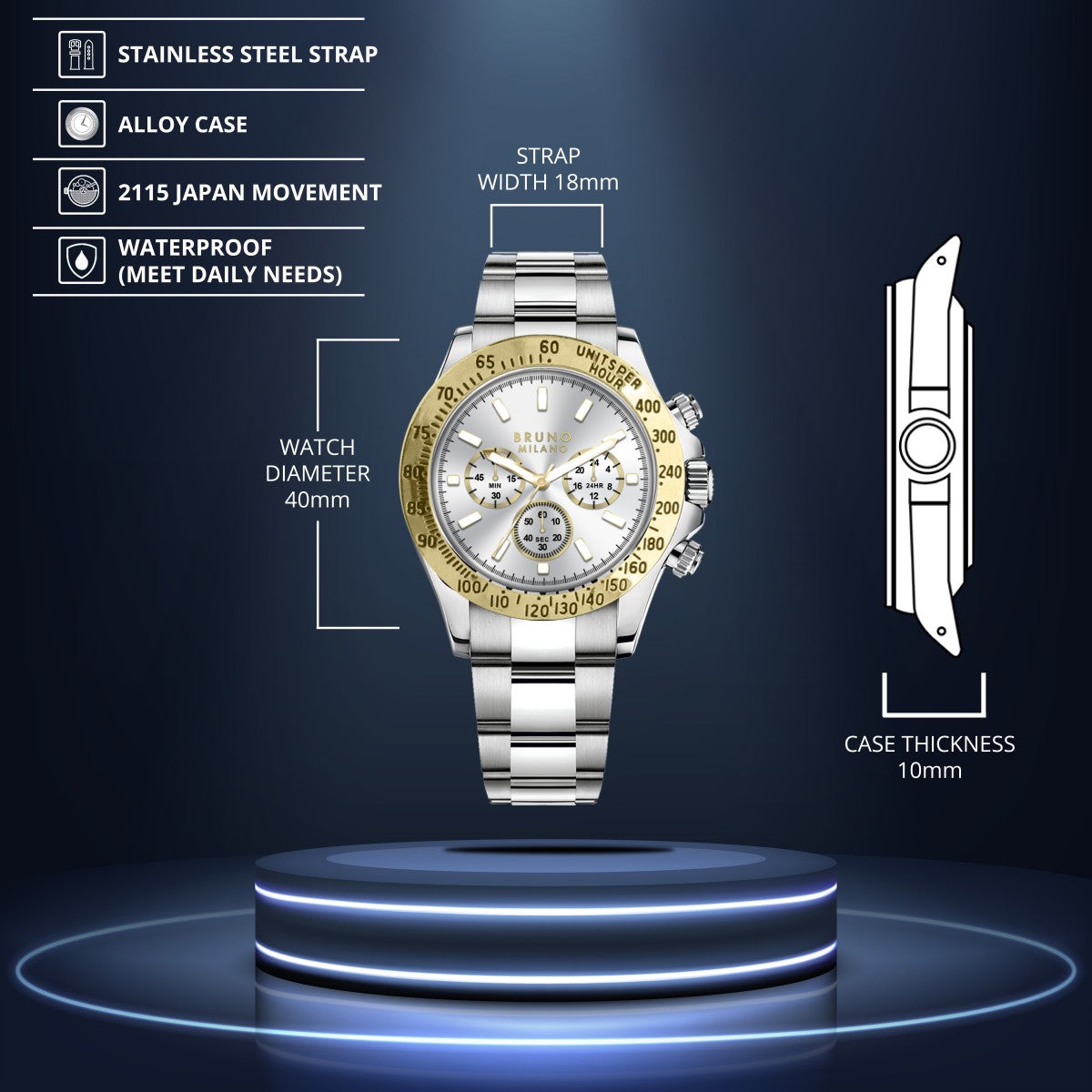 Brera Chrono - Oro Argento
