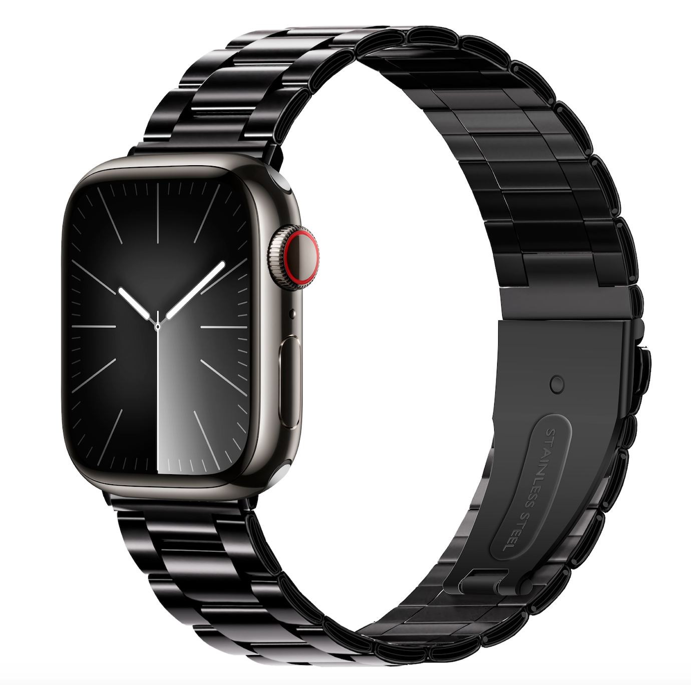 Three Link Apple Strap - Black