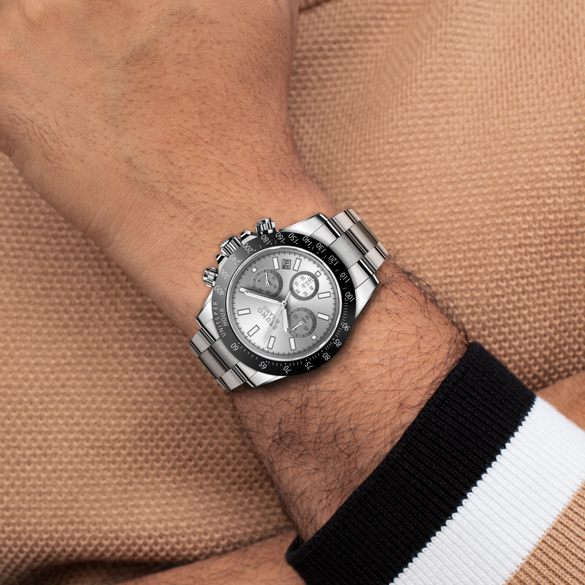 Brera Chrono - Nero Argento