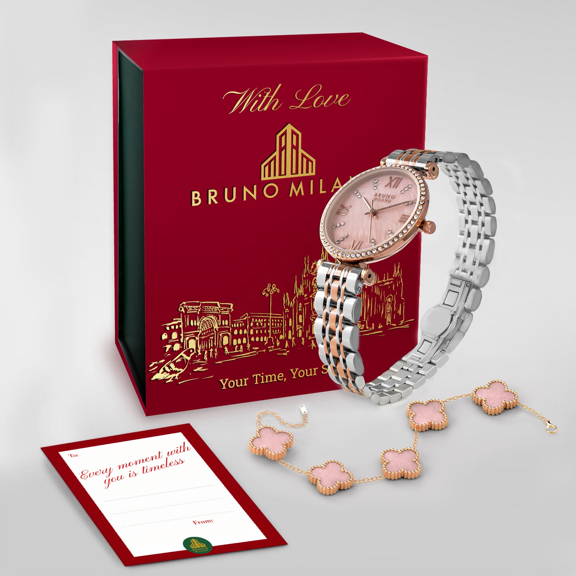 LIMITED EDITION - Ambrosiana Chic con Braccialetto - Perla Rosa