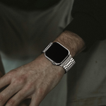 Three Link Apple Strap - Silver